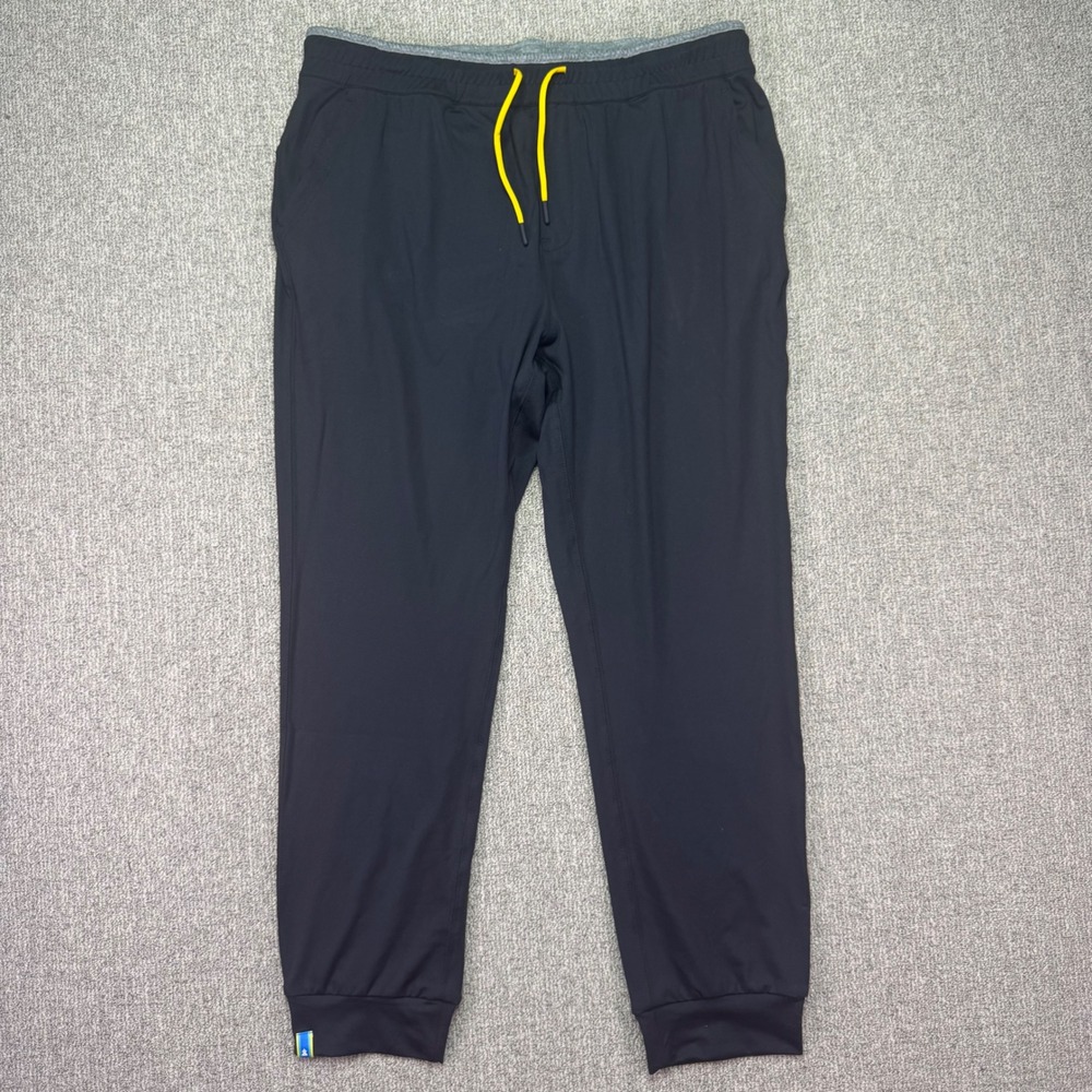 Chubbies Mens Performance Joggers Black Stretch Athletic Pants XL NWOT